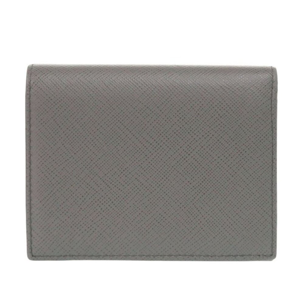 Prada Saffiano Leather Gray Pink Bifold Wallet 0064 - Picture 3 of 8